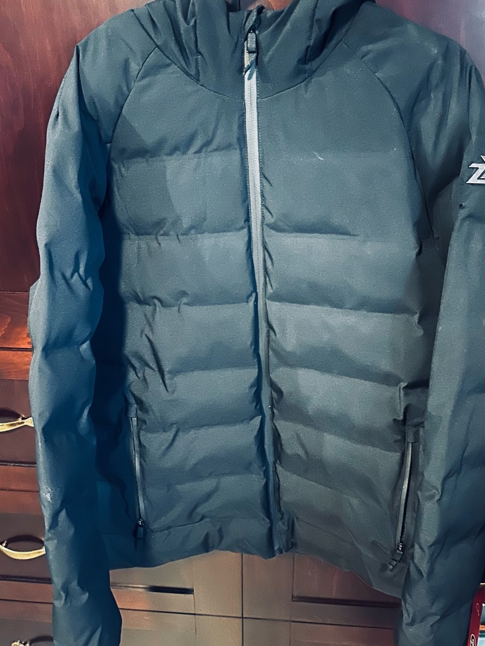 Men's Black Zeroxposur Puffer Jacket with Hood